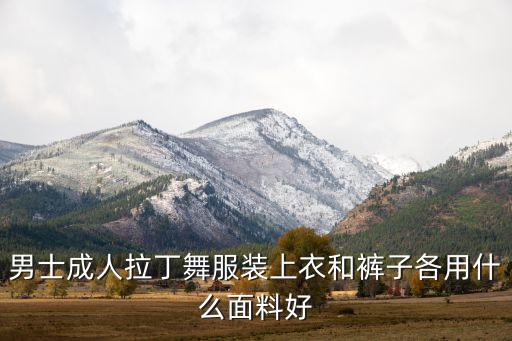 男士成人拉丁舞服装上衣和裤子各用什么面料好