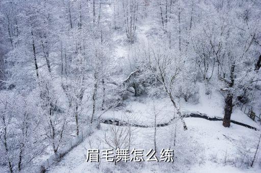眉毛舞怎么练