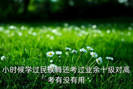 小时候学过民族舞还考过业余十级对高考有没有用