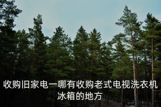 附近上门收购旧家电，哪里有回收旧电器电话