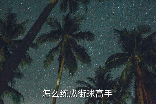怎么练成街球高手