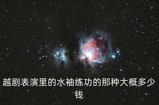 越剧表演里的水袖练功的那种大概多少钱