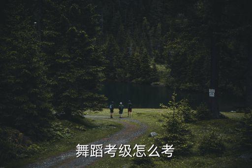舞蹈考级怎么考