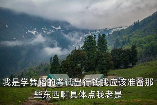我是学舞蹈的考试出行钱我应该准备那些东西啊具体点我老是