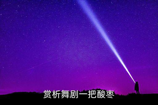 赏析舞剧一把酸枣