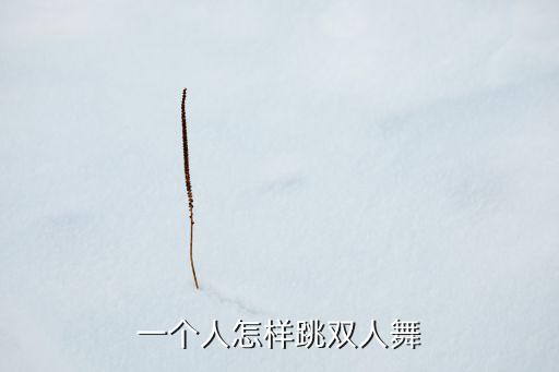 一个人怎样跳双人舞