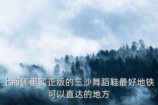 上海哪里买正版的三沙舞蹈鞋最好地铁可以直达的地方