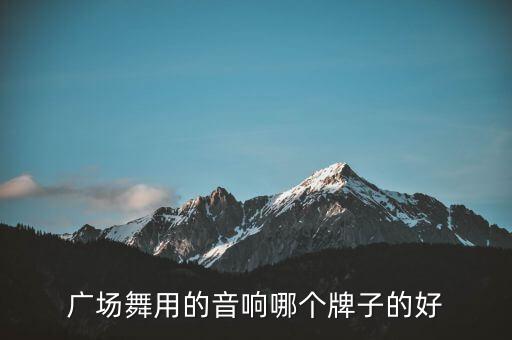 广场舞用的音响哪个牌子的好