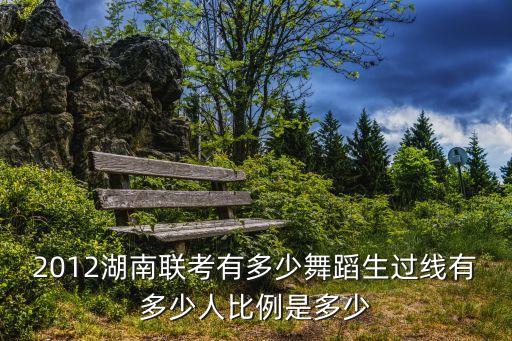 2012湖南联考有多少舞蹈生过线有多少人比例是多少