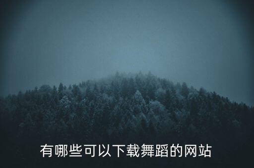 有哪些可以下载舞蹈的网站