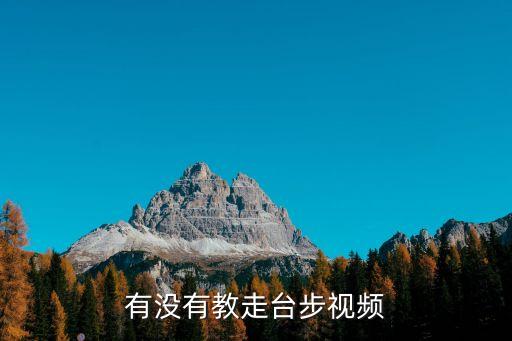 有没有教走台步视频