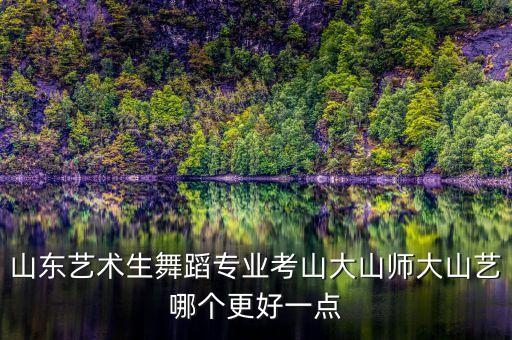 山东艺术生舞蹈专业考山大山师大山艺哪个更好一点
