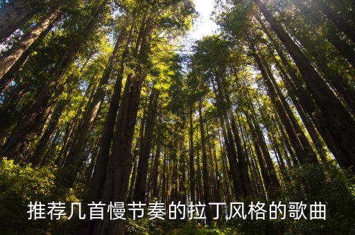 推荐几首慢节奏的拉丁风格的歌曲