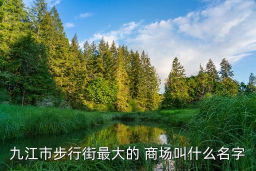 九江市步行街最大的 商场叫什么名字