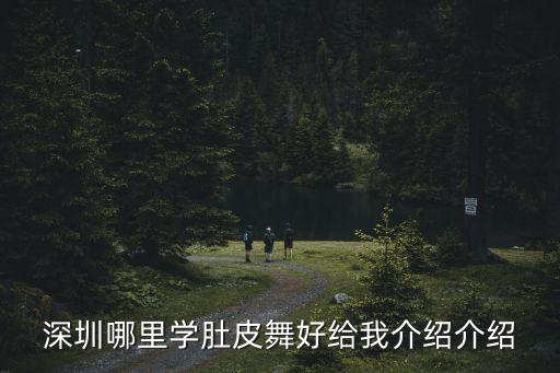 深圳哪里学肚皮舞好给我介绍介绍