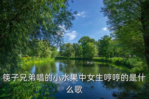 筷子兄弟唱的小水果中女生哼哼的是什么歌