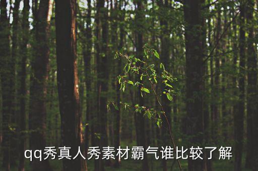 qq秀真人秀素材霸气谁比较了解