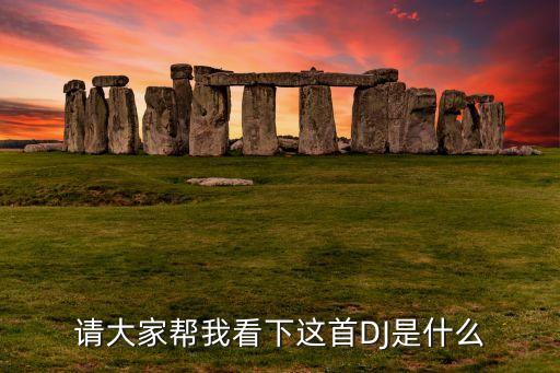 请大家帮我看下这首DJ是什么