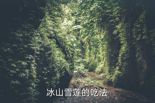 冰山雪莲的吃法