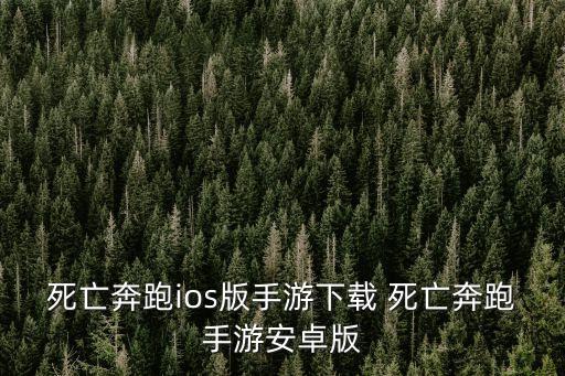 死亡奔跑ios版手游下载 死亡奔跑手游安卓版
