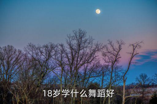 18岁学什么舞蹈好