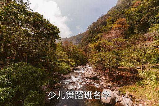 少儿舞蹈班名字