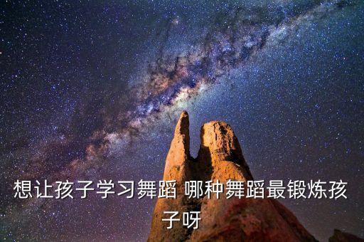 想让孩子学习舞蹈 哪种舞蹈最锻炼孩子呀