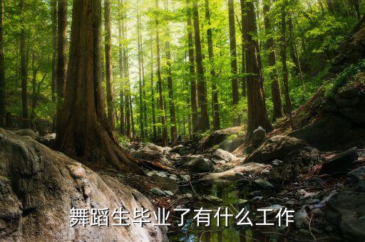 舞蹈生能从事什么工作，学舞蹈的毕业后做什么工作啊