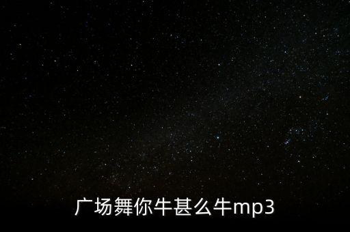 舞曲盒你牛什么牛广场舞，广场舞你牛甚么牛mp3