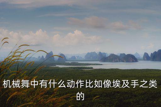 机械舞中有什么动作比如像埃及手之类的