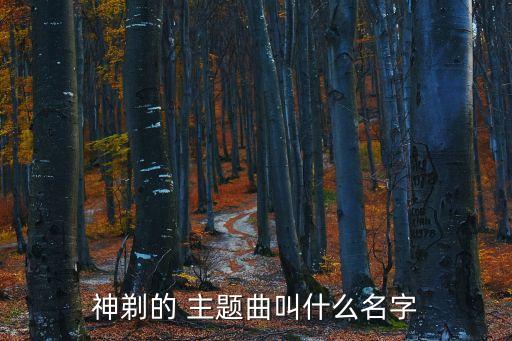 神剃的 主题曲叫什么名字