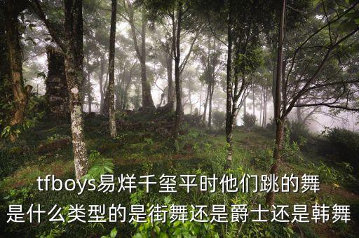 tfboys易烊千玺平时他们跳的舞是什么类型的是街舞还是爵士还是韩舞