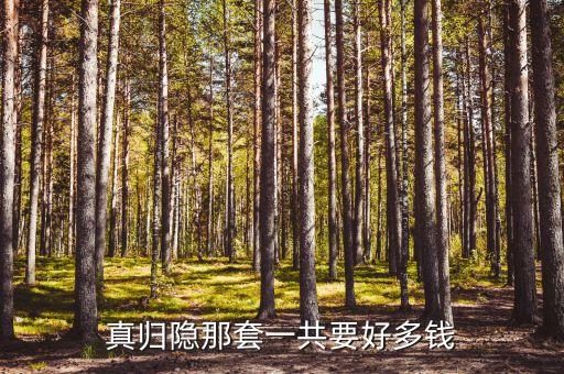 真归隐那套一共要好多钱