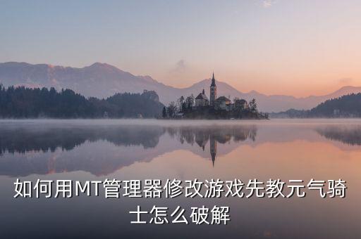如何用MT管理器修改游戏先教元气骑士怎么破解