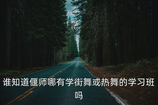 谁知道偃师哪有学街舞或热舞的学习班吗