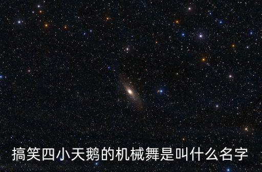 搞笑四小天鹅的机械舞是叫什么名字