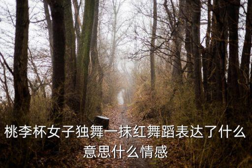 一抹红舞蹈属于什么舞，这是什么舞蹈