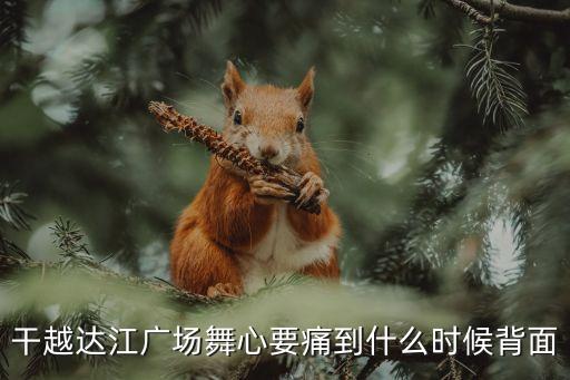 干越达江广场舞心要痛到什么时候背面