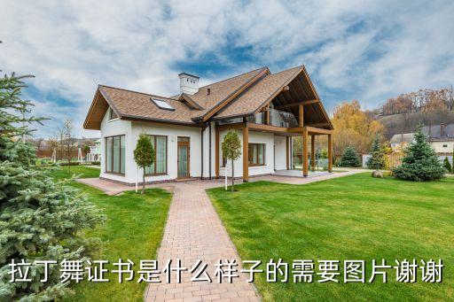 拉丁舞证书是什么样子的需要图片谢谢