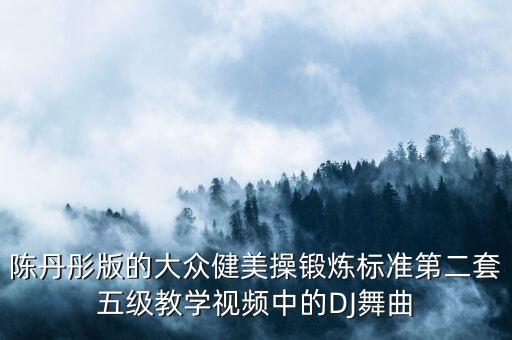 陈丹彤版的大众健美操锻炼标准第二套五级教学视频中的DJ舞曲