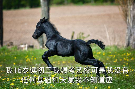 我16岁读初三我想考艺校可是我没有任何基础和天赋我不知道应