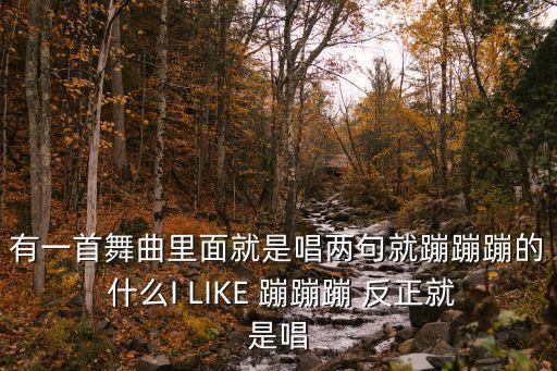 蹦蹦蹦蹦什么舞蹈歌，有一首舞曲里面就是唱两句就蹦蹦蹦的 什么I LIKE 蹦蹦蹦 反正就是唱