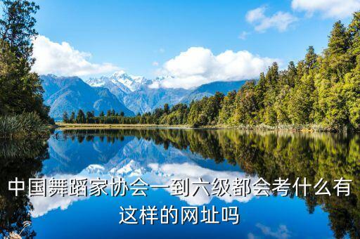 中国舞蹈家协会一到六级都会考什么有这样的网址吗