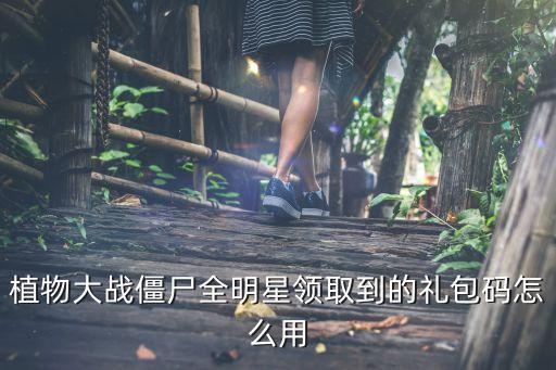 植物大战僵尸全明星领取到的礼包码怎么用