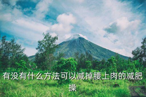 有没有什么方法可以减掉腰上肉的减肥操