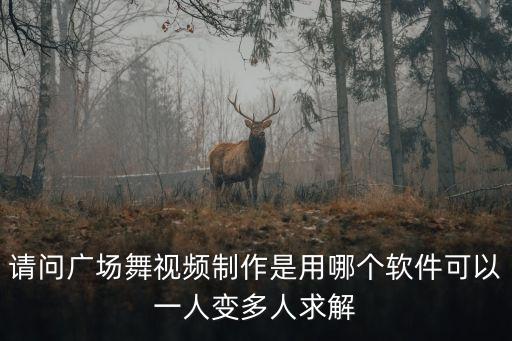 请问广场舞视频制作是用哪个软件可以一人变多人求解