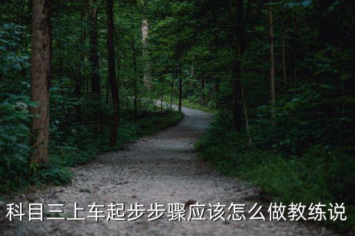 科目三上车起步步骤应该怎么做教练说
