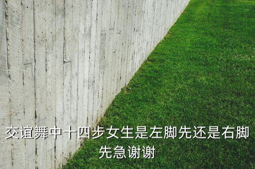 交谊舞中十四步女生是左脚先还是右脚先急谢谢