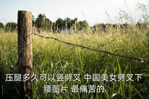压腿多久可以竖劈叉 中国美女劈叉下腰图片 最痛苦的
