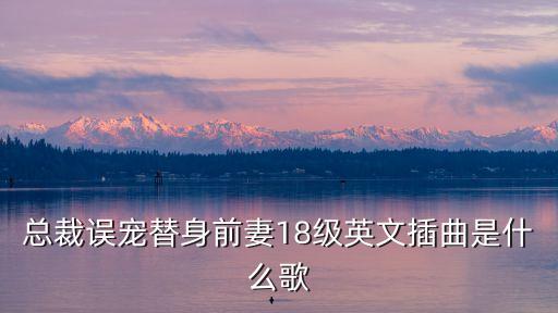 总裁误宠替身前妻18级英文插曲是什么歌